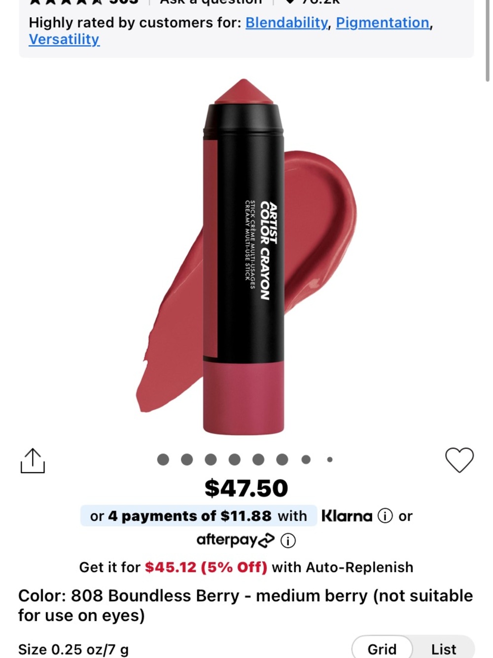 -make up for ever 808 Boundless Berry (Medium Berry) blush and lipstick